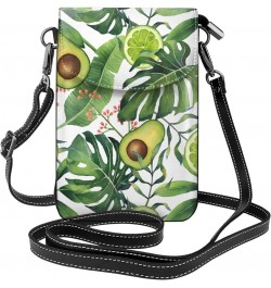 Small Crossbody Bag For Women,Leather Phone Purse Women'S Shoulder Handbags Wallet Purse -Wild Exotic Birds And Flowers Water...