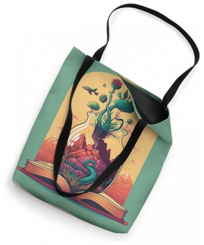 book adventure lover reading library cute read Tote Bag $9.02 Totes