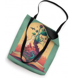 book adventure lover reading library cute read Tote Bag $9.02 Totes