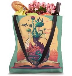 book adventure lover reading library cute read Tote Bag $9.02 Totes