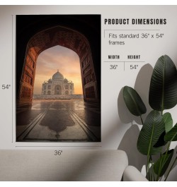 36x54 Inch Giclee Art Print Wall Decor, Taj Mahal, India $45.00 Totes