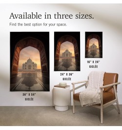 36x54 Inch Giclee Art Print Wall Decor, Taj Mahal, India $45.00 Totes