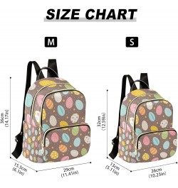 Easter Women Backpack Easter Egg Pink Blue Yellow Anti-Theft Travel Backpack Lightweight Handbag Roomy Weekend Bag Everyday U...