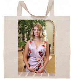 Sophie Nelisse - Cotton Photo Canvas Grocery Tote Bag IDPP1034662 $17.48 Totes