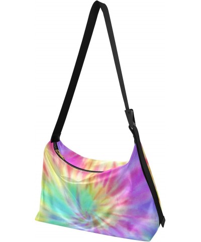 Women Boho Bag Tie Dye Shine Shoulder Bag PU Leather Pouch Crossbody Bag Large Tote Handbag For Quick Getaway Weekend Holiday...