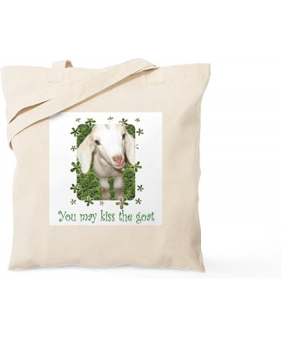 Angora Goat Angelgoat Tote Bag Natural Canvas Tote Bag, Cloth Shopping Bag Kiss the Goat Tote Bag $9.11 Travel Gear