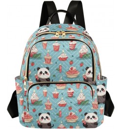 Cute Panda Animal Dessert Backpack Purse for Women Small Travel Bag Fashion Daypack M 202a4915 M(11.4"x6.1"x14.17") 202a4915 ...