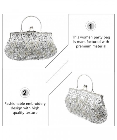 2 Pcs Dinner Bag Evening Clutch Bag Party Bag Sweet Color Clutch Loved Ones Clutch Daily Use Clutch Silverx3pcs $12.72 Evenin...