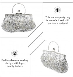 2 Pcs Dinner Bag Evening Clutch Bag Party Bag Sweet Color Clutch Loved Ones Clutch Daily Use Clutch Silverx3pcs $12.72 Evenin...