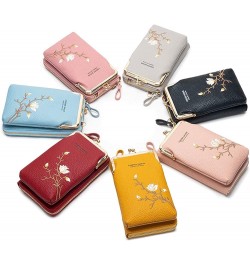 Cell Phone Purse Wallet for women Crossbody Shoulder Bag Handbag Wallet with Adjustable Strap Pink $10.63 Crossbody Bags