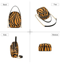 Small Crossbody Cell Phone Bag for Women, Colorful Stripe Mini Over Shoulder Handbag Purse with Credit Card Slots Tiger Strip...