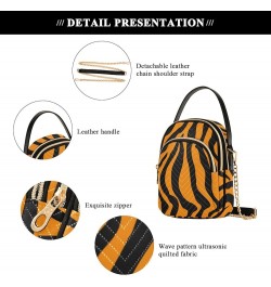 Small Crossbody Cell Phone Bag for Women, Colorful Stripe Mini Over Shoulder Handbag Purse with Credit Card Slots Tiger Strip...