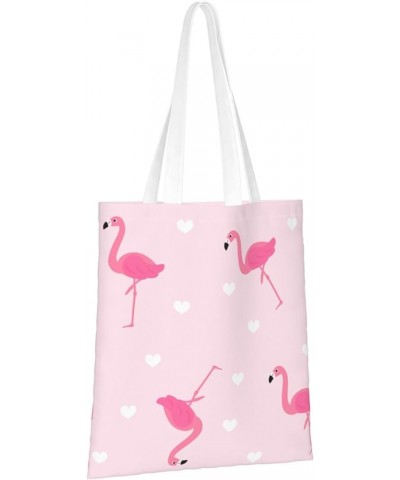 Flamingos Single Shoulder Fashion Canvas Tote Shopping Bags Handbags For Men And Women Flamingos29 $10.73 Totes