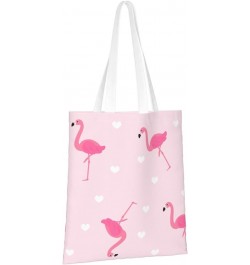 Flamingos Single Shoulder Fashion Canvas Tote Shopping Bags Handbags For Men And Women Flamingos29 $10.73 Totes