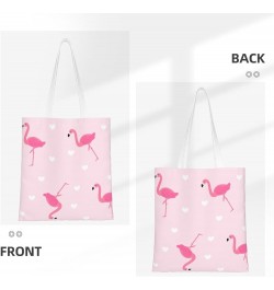 Flamingos Single Shoulder Fashion Canvas Tote Shopping Bags Handbags For Men And Women Flamingos29 $10.73 Totes