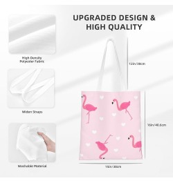 Flamingos Single Shoulder Fashion Canvas Tote Shopping Bags Handbags For Men And Women Flamingos29 $10.73 Totes