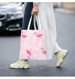 Flamingos Single Shoulder Fashion Canvas Tote Shopping Bags Handbags For Men And Women Flamingos29 $10.73 Totes