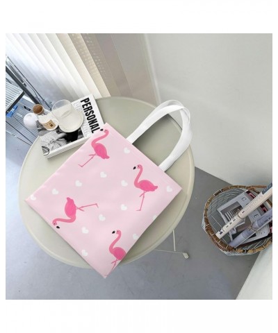 Flamingos Single Shoulder Fashion Canvas Tote Shopping Bags Handbags For Men And Women Flamingos29 $10.73 Totes