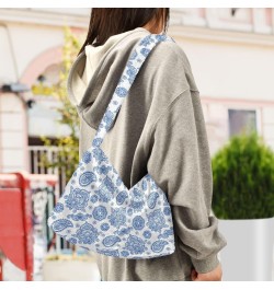 Asian Style Boho Plush Underarm Bag Women's Tote Handbags Fluffy Shoulder Bag Purse Lightweight Tote Bags Travel Purses for G...