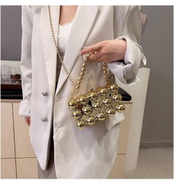 Women Acrylic Evening Clutch Box Purse Marble Handbag for Wedding Cocktail Party Banquet X-gold $21.31 Evening Bags