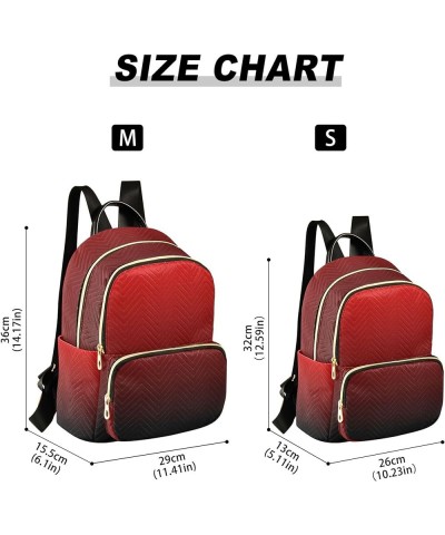 Gradient Dark Red Backpack for Women, Shoulder Bag Lightweight Mini Backpack Casual Daypack Back Pack Small(11.41'' x 6.1'' x...