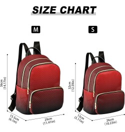 Gradient Dark Red Backpack for Women, Shoulder Bag Lightweight Mini Backpack Casual Daypack Back Pack Small(11.41'' x 6.1'' x...