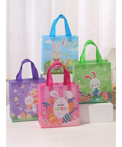 4pcs Easter Egg & Rabbit Pattern Gift Bag 1 Count (Pack of 1) Multicolor $16.48 Handbags