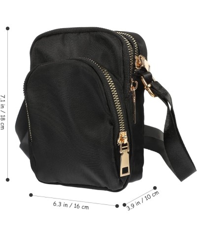 Ladies Casual Shoulder Bag Portable Waterproof Mini Crossbody Bag Small Shoulder Bag Black $9.39 Shoulder Bags