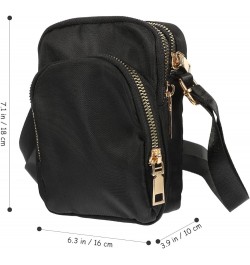 Ladies Casual Shoulder Bag Portable Waterproof Mini Crossbody Bag Small Shoulder Bag Black $9.39 Shoulder Bags