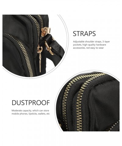 Ladies Casual Shoulder Bag Portable Waterproof Mini Crossbody Bag Small Shoulder Bag Black $9.39 Shoulder Bags