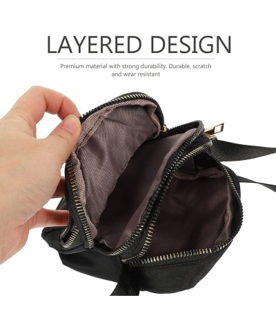 Ladies Casual Shoulder Bag Portable Waterproof Mini Crossbody Bag Small Shoulder Bag Black $9.39 Shoulder Bags