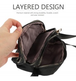 Ladies Casual Shoulder Bag Portable Waterproof Mini Crossbody Bag Small Shoulder Bag Black $9.39 Shoulder Bags