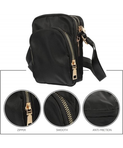 Ladies Casual Shoulder Bag Portable Waterproof Mini Crossbody Bag Small Shoulder Bag Black $9.39 Shoulder Bags