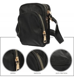 Ladies Casual Shoulder Bag Portable Waterproof Mini Crossbody Bag Small Shoulder Bag Black $9.39 Shoulder Bags