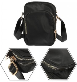 Ladies Casual Shoulder Bag Portable Waterproof Mini Crossbody Bag Small Shoulder Bag Black $9.39 Shoulder Bags