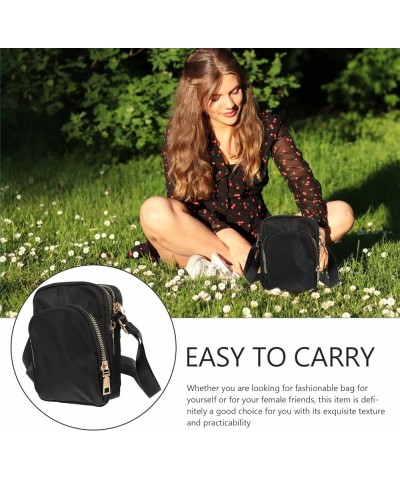 Ladies Casual Shoulder Bag Portable Waterproof Mini Crossbody Bag Small Shoulder Bag Black $9.39 Shoulder Bags