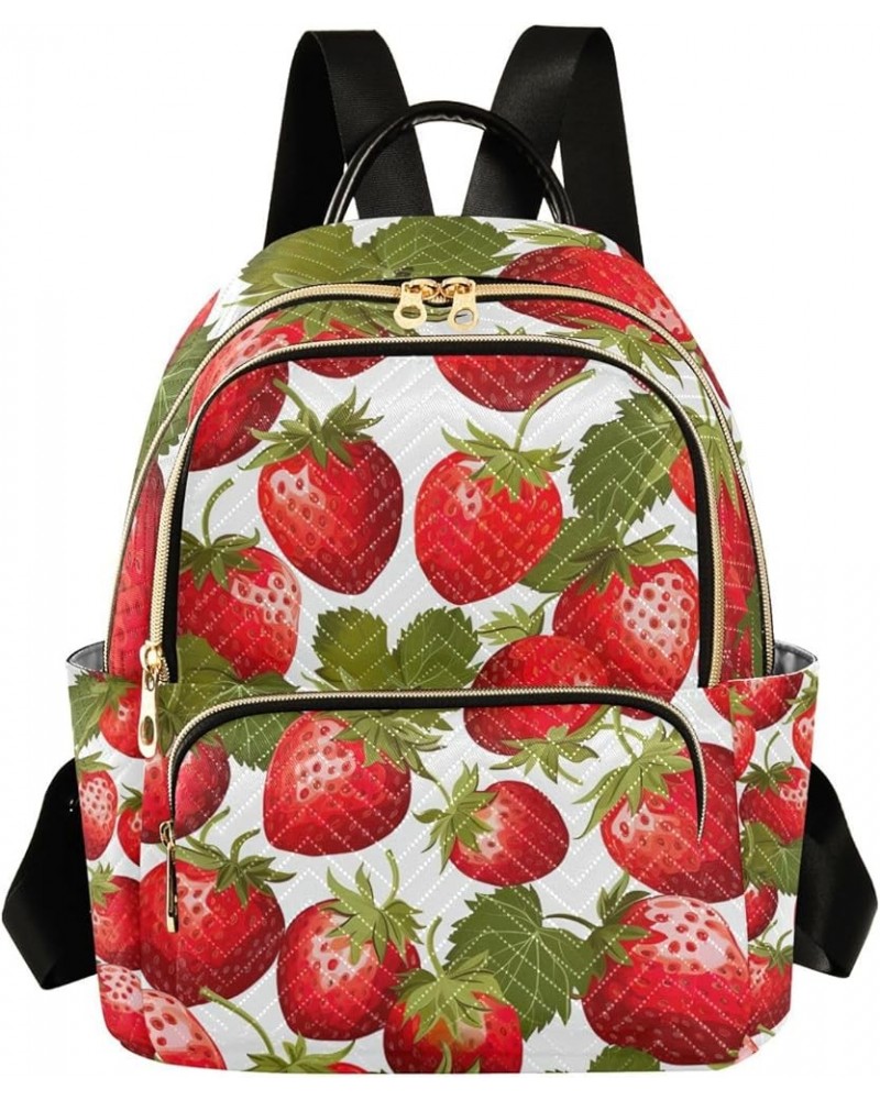 Strawberry Women Fashion Backpacks, Womans Travel Backpack, Summer Backpack, M Strawberry-1 Medium $15.19 Backpacks