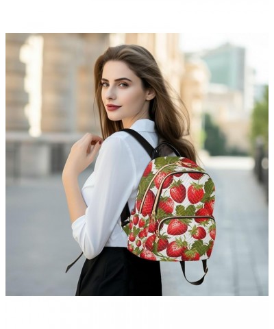 Strawberry Women Fashion Backpacks, Womans Travel Backpack, Summer Backpack, M Strawberry-1 Medium $15.19 Backpacks