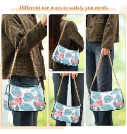 Flamingo Shoulder Bag for Women Small Purse Evening Bag Ladies Shoulder Purses with Chain Strap for Girl $13.20 Shoulder Bags