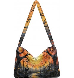 Halloween in the Style of Whimsical Women's Shoulder Bag, Shoulder Bags for Women, Womens Outdoor Bag Halloween in the Style ...