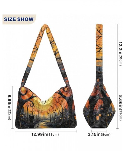 Halloween in the Style of Whimsical Women's Shoulder Bag, Shoulder Bags for Women, Womens Outdoor Bag Halloween in the Style ...