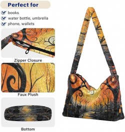 Halloween in the Style of Whimsical Women's Shoulder Bag, Shoulder Bags for Women, Womens Outdoor Bag Halloween in the Style ...