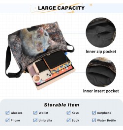 Cute Possum Hobo Crossbody Bags for Women Leather Large Shoulder Bag Cross Body Describe Trendy Womens Tote Bags Handbag for ...