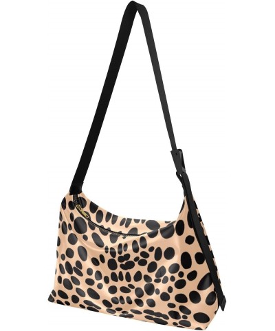 Purse Crossbody Beige Leopard Pattern Unisex Fashion Waist Packs Fall Womens Crossbody Bag $17.81 Hobo Bags