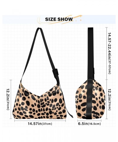 Purse Crossbody Beige Leopard Pattern Unisex Fashion Waist Packs Fall Womens Crossbody Bag $17.81 Hobo Bags