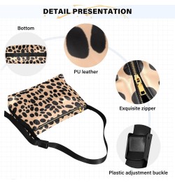 Purse Crossbody Beige Leopard Pattern Unisex Fashion Waist Packs Fall Womens Crossbody Bag $17.81 Hobo Bags