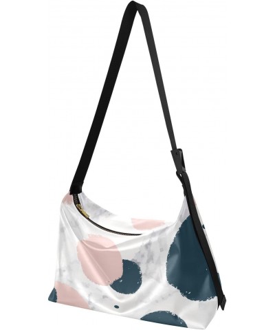 Minimalistic Polka Dots and Marble Womens Tote Bag Leather Shoulder Bag For Women Men Large Hobo Cross Body Bags Handbag $14....