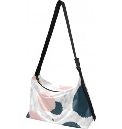 Minimalistic Polka Dots and Marble Womens Tote Bag Leather Shoulder Bag For Women Men Large Hobo Cross Body Bags Handbag $14....