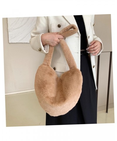 Decorative Crossbody Bag plush crossbody bag handbag Miss Tote Messenger Shoulder Bags fluffy Heart Bun tote bag bags heart s...