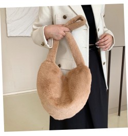 Decorative Crossbody Bag plush crossbody bag handbag Miss Tote Messenger Shoulder Bags fluffy Heart Bun tote bag bags heart s...